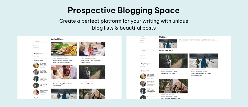  Prospective Blogging Space