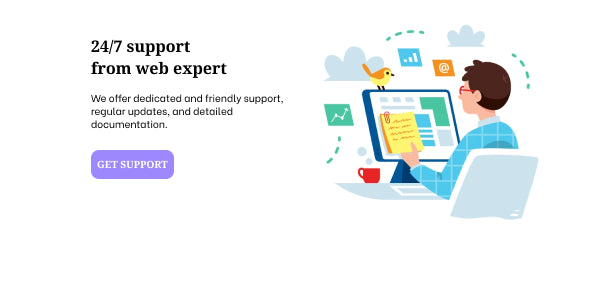 24/7 support from web expert