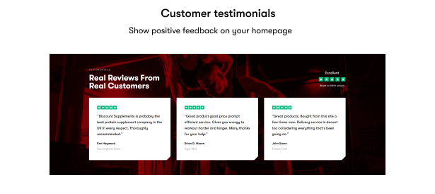 Customer testimonials