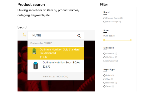 Product search