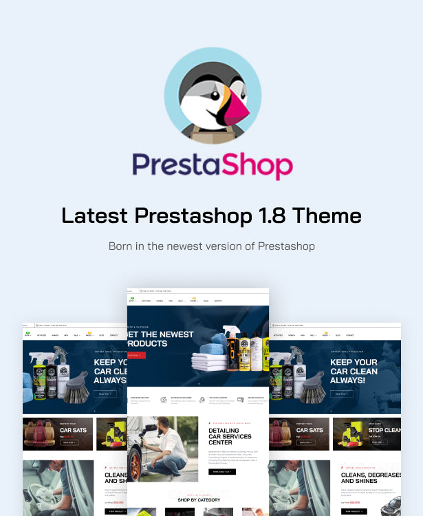 Latest Prestashop Theme version 1.8