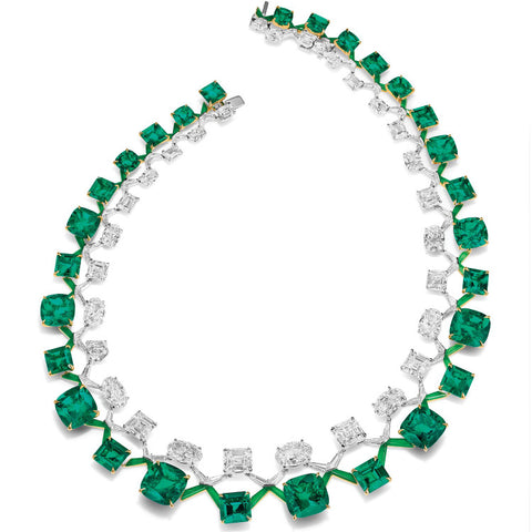 Hong Kong - Nov 2020 - Boghossian Emerald and Diamond Double Riviere ...