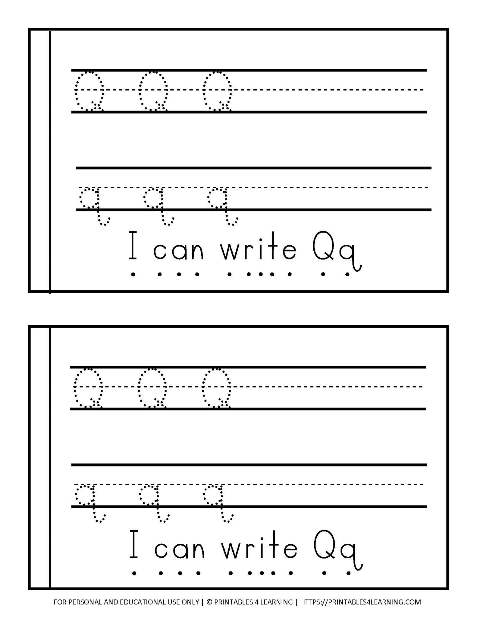 Letter Q Emergent Reader Coloring Book – Printables 5 Learning