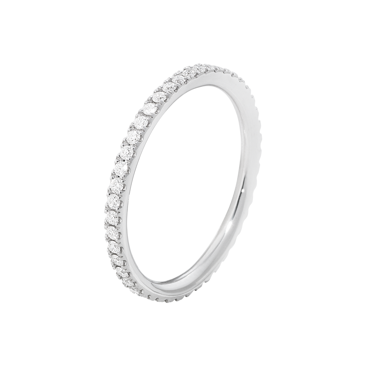 Georg Jensen Aurora 18ct White Gold 0.25ct Diamond Eternity Ring D