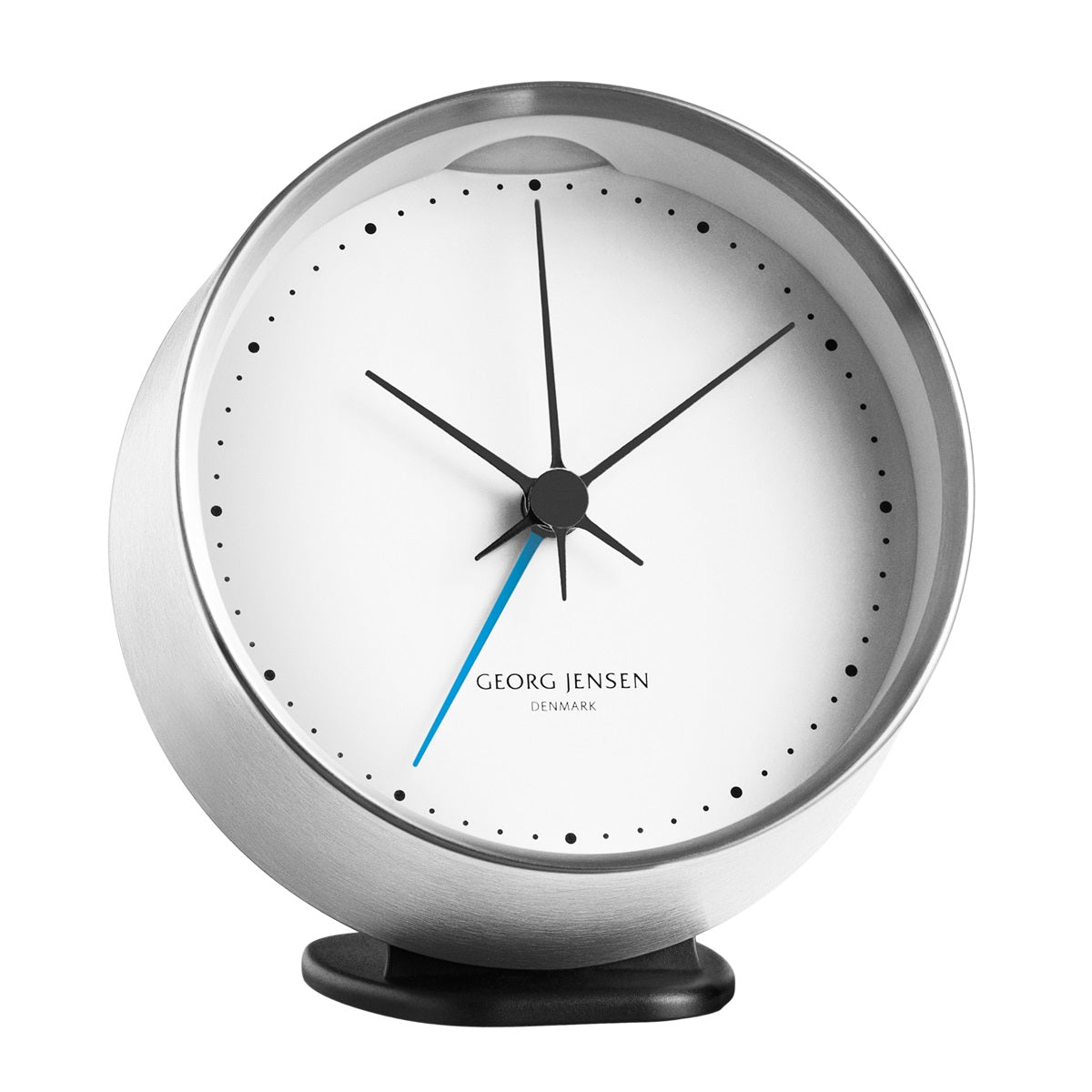 Georg Jensen Clock HK Stainless Steel 10cm Alarm