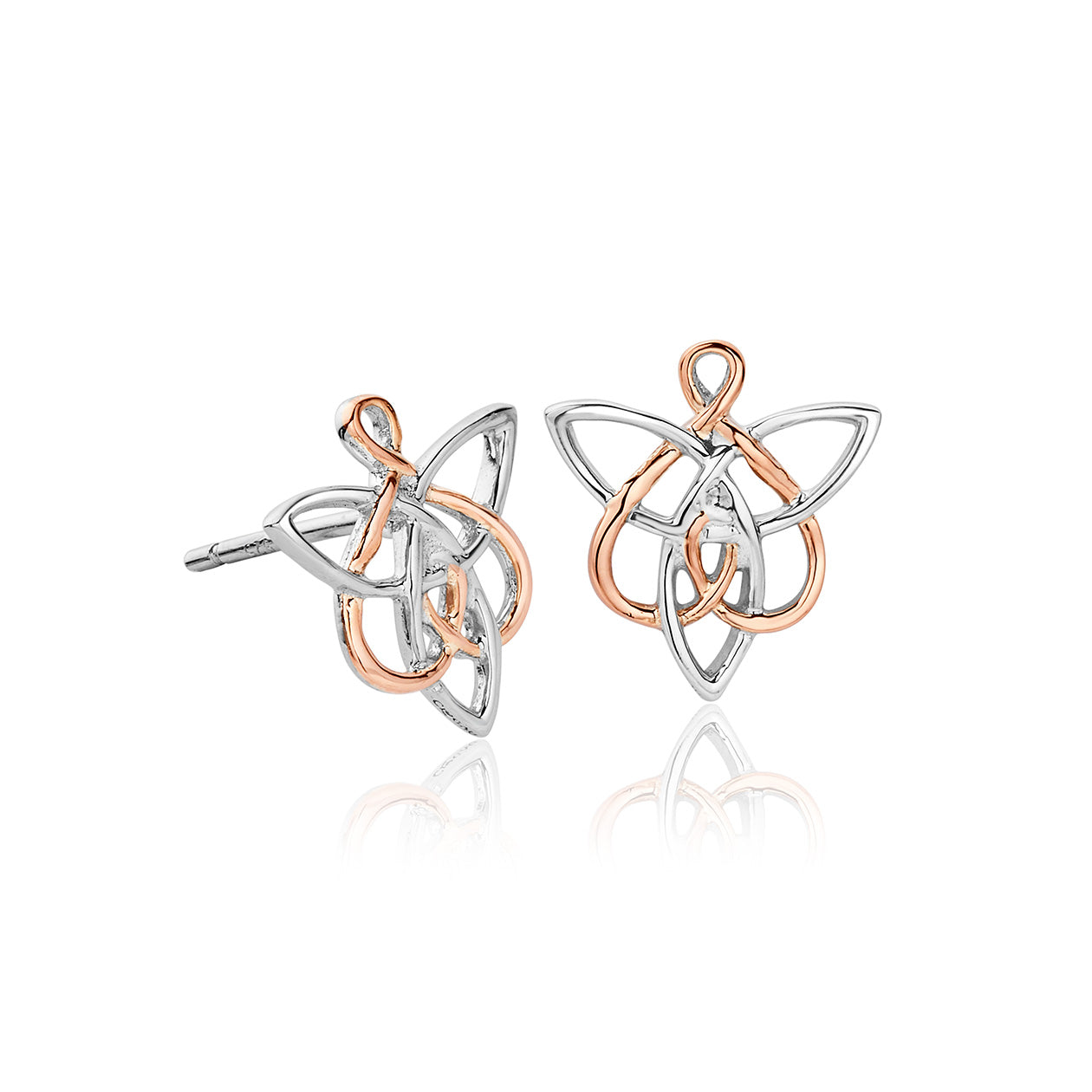 Clogau Fairies of the Mine White Topaz Sterling Silver Stud Earrings