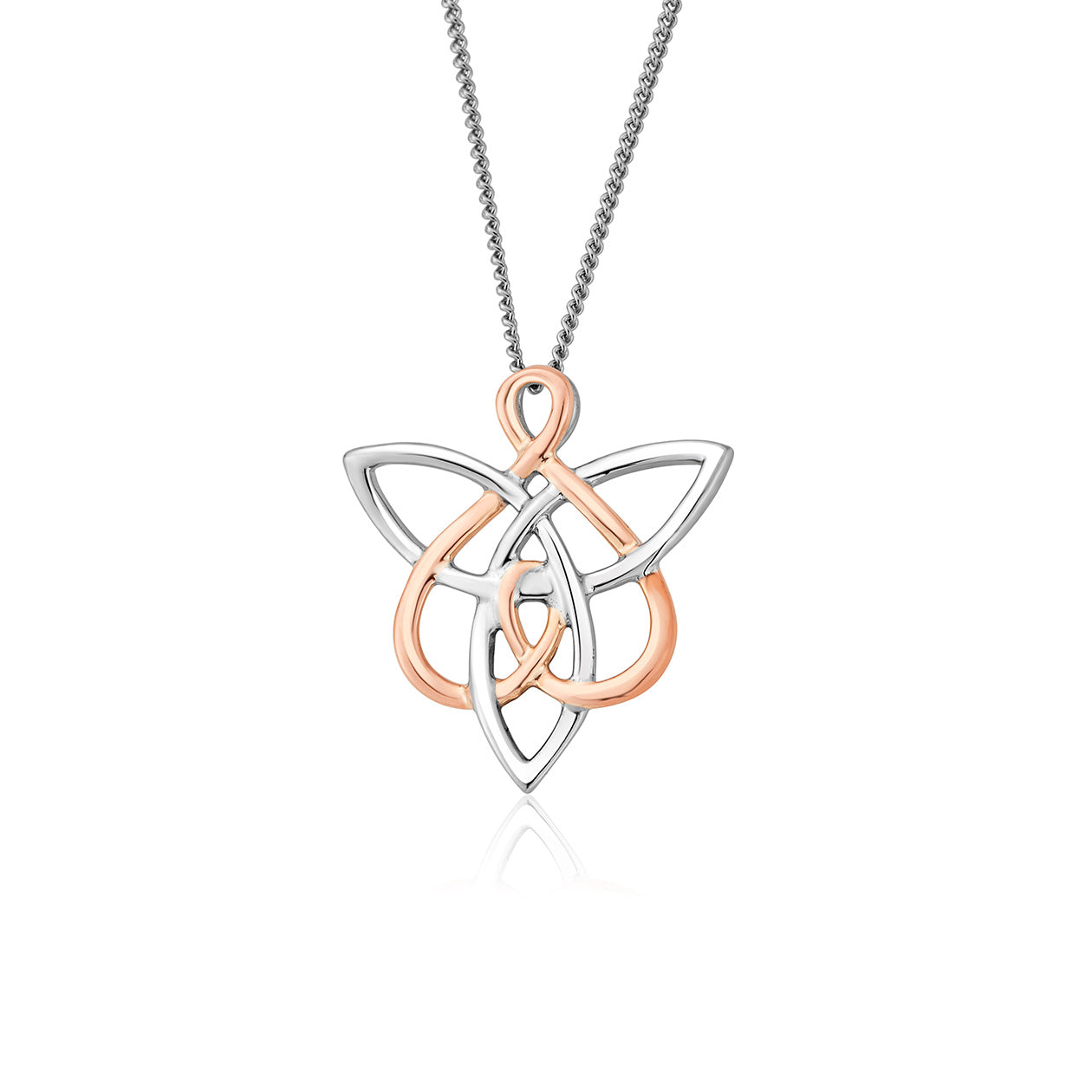 Clogau Fairies of the Mine White Topaz Sterling Silver Pendant Necklace