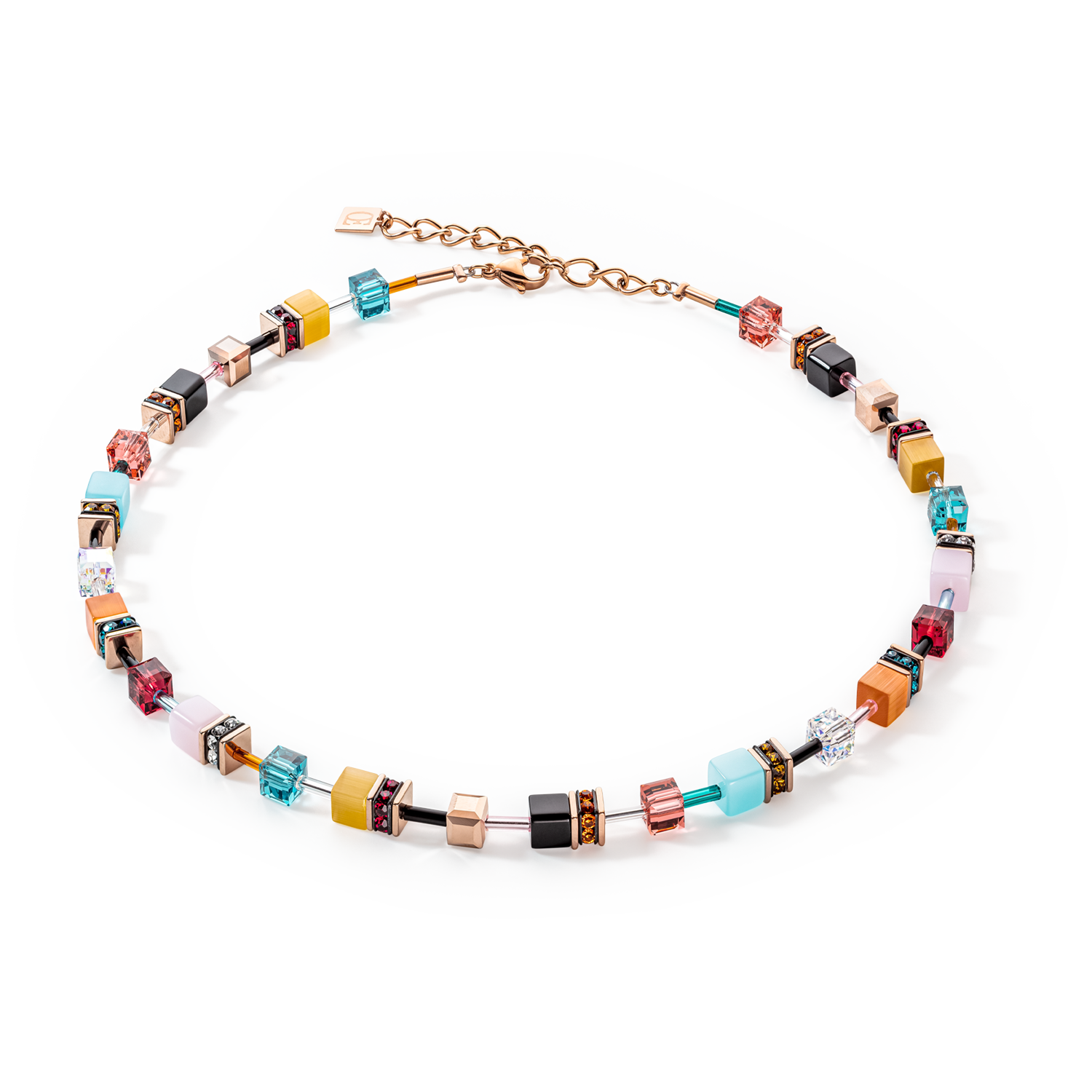 Coeur De Lion GeoCUBE Iconic Multicolour Expressive Necklace