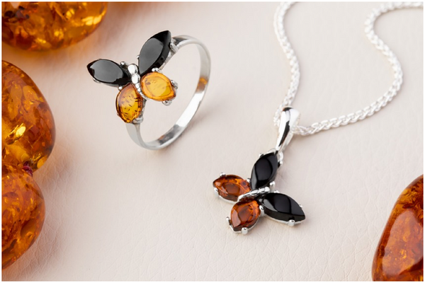 sterling-silver-amber-whitby-jet-butterfly-ring-necklace