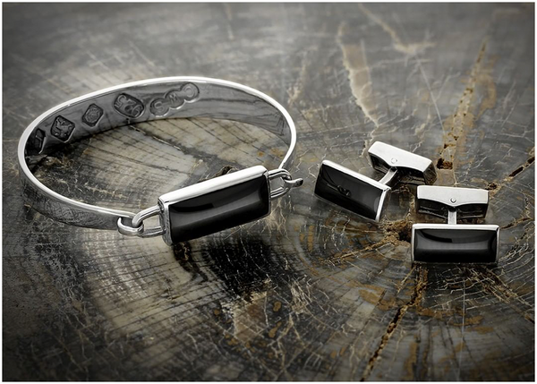 sterling-silver-whitby-jet-bangle-cufflinks