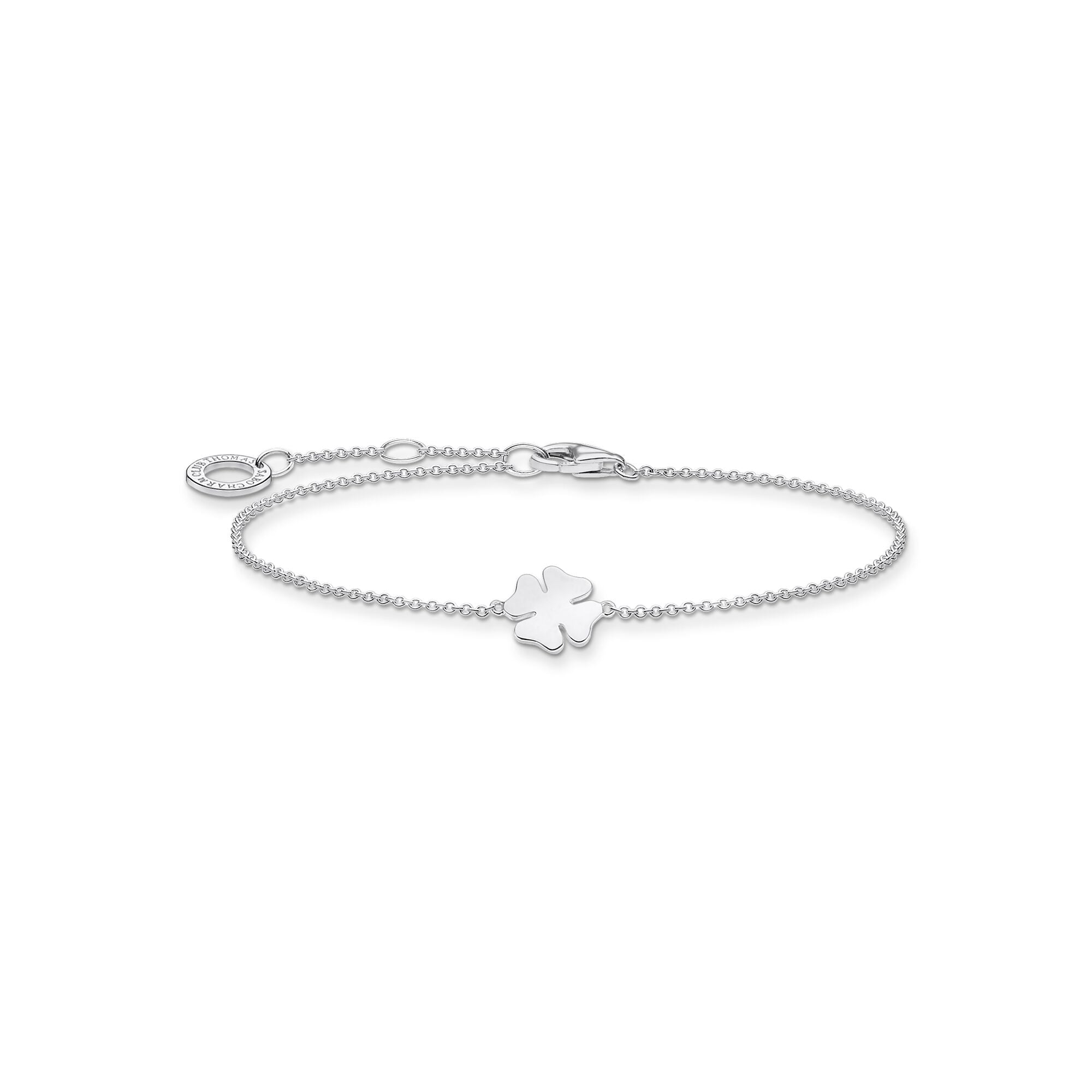 Thomas Sabo Charm Club Sterling Silver Cloverleaf Bracelet