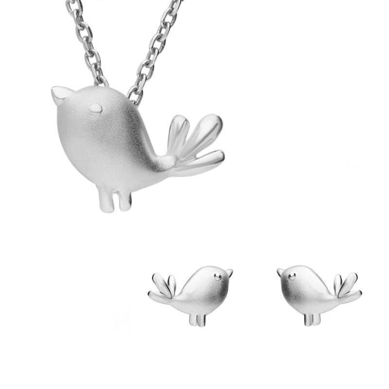 Sterling Silver Robin Two Piece Set