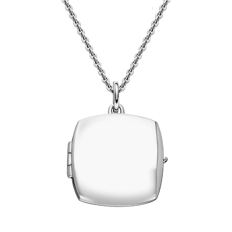 Sterling Silver Small Square Keepsake Locket