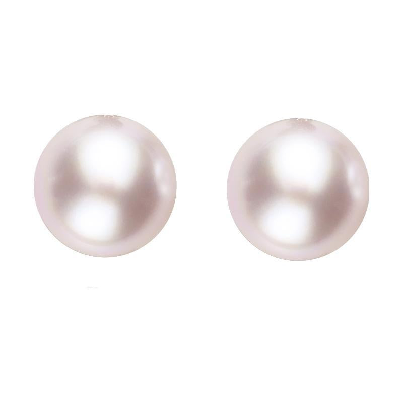 Sterling Silver 6mm Pink Freshwater Pearl Stud Earrings