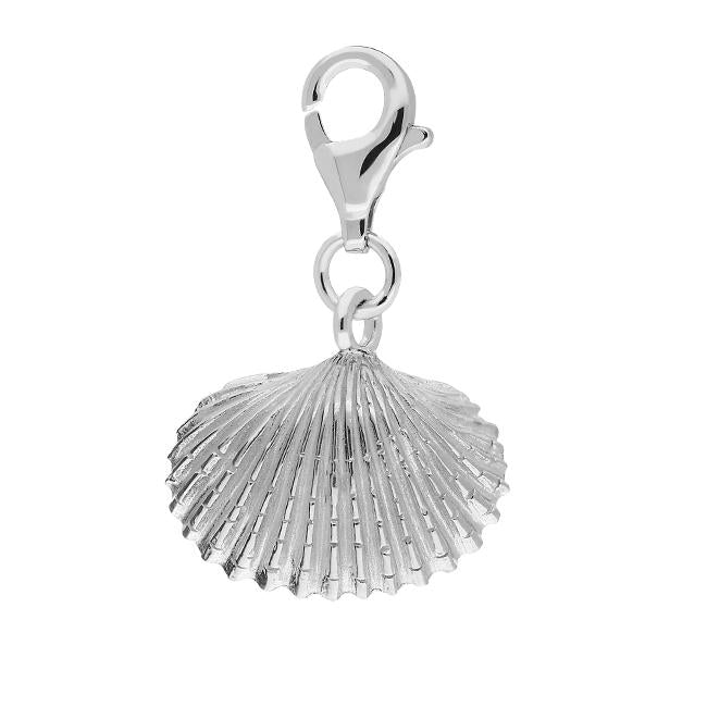 Sterling Silver Large Clam Shell Charm