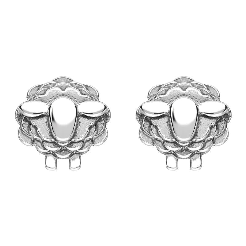 Sterling Silver Sheep Stud Earrings
