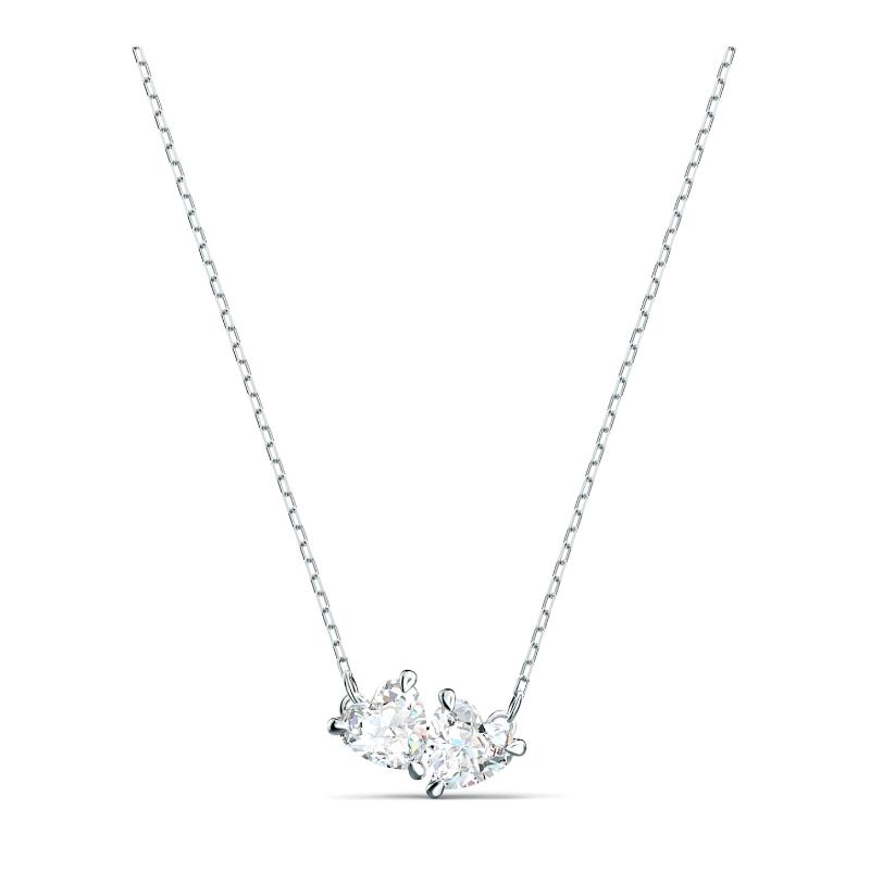 Swarovski Attract Soul Crystal White Rhodium Plated Necklace