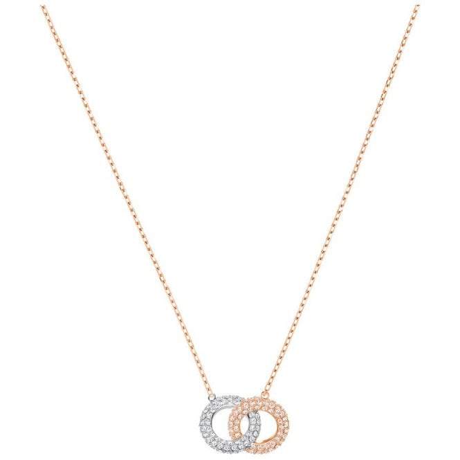 Swarovski Rose Gold Multi Crystal Necklace