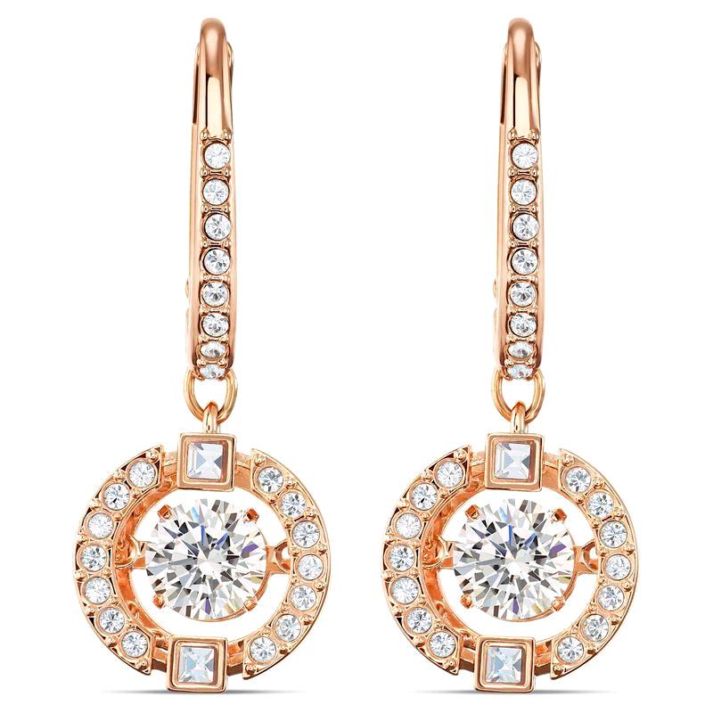 Swarovski Sparkling Dance Crystal Rose Gold Plated Earrings