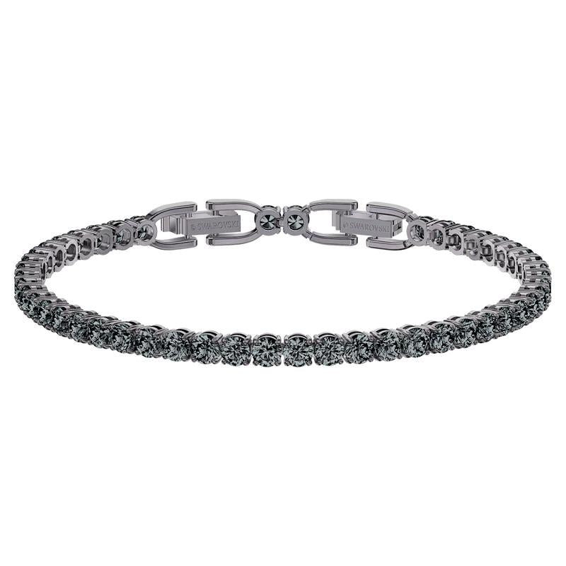 Swarovski Tennis Deluxe Crystal Grey Rhodium Plated Bracelet