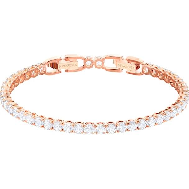 Swarovski Tennis Deluxe Rose Gold Plated Crystal Bracelet