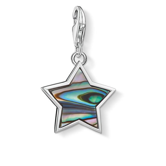 Thomas Sabo Charm Club Sterling Silver Abalone Mother Of Pearl Star Charm D