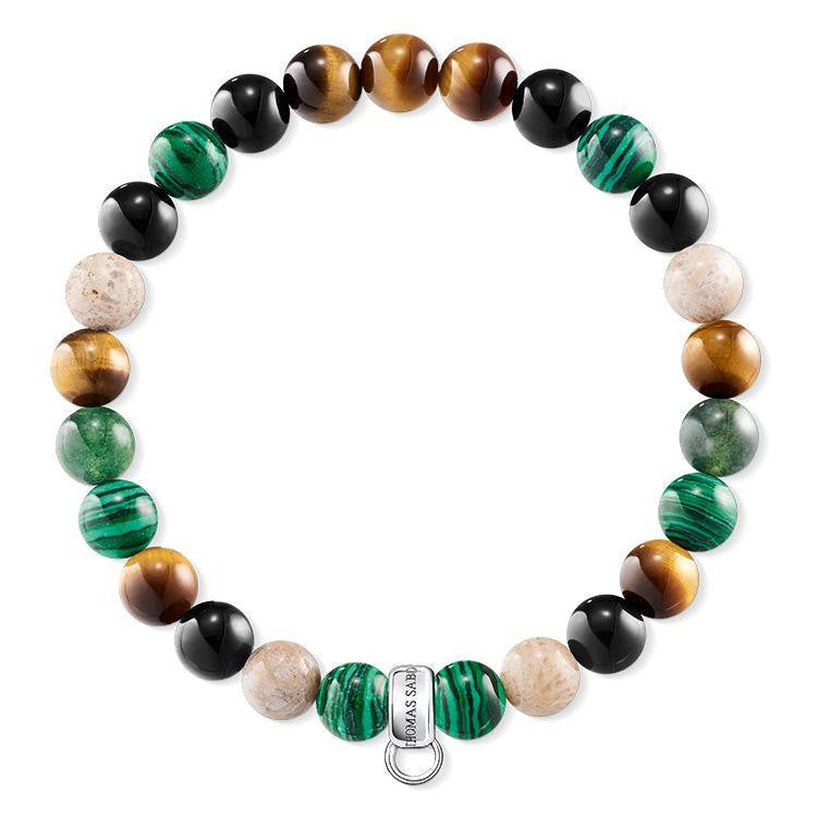 Thomas Sabo Jasper Tigers Eye Malachite Heliotrope 15.5cm Bracelet