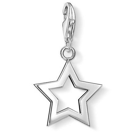 Thomas Sabo Charm Club Sterling Silver Open Star Charm