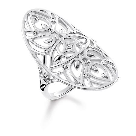 Thomas Sabo Glam And Soul Sterling Diamond Ornament Ring D