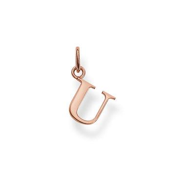 Thomas Sabo Rose Gold Letter U Pendant D