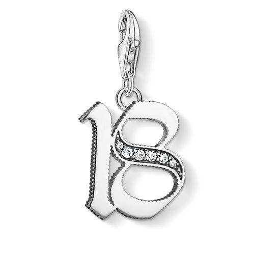 Thomas Sabo Sterling Silver White Zirconia Eighteen Charm D