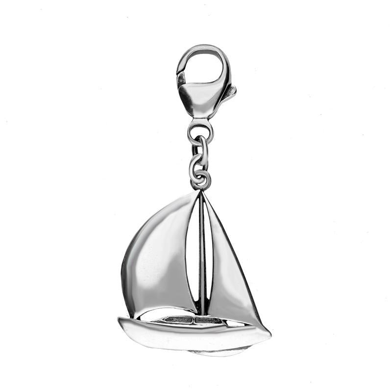 Sterling Silver Regatta Sail Boat Clip Charm