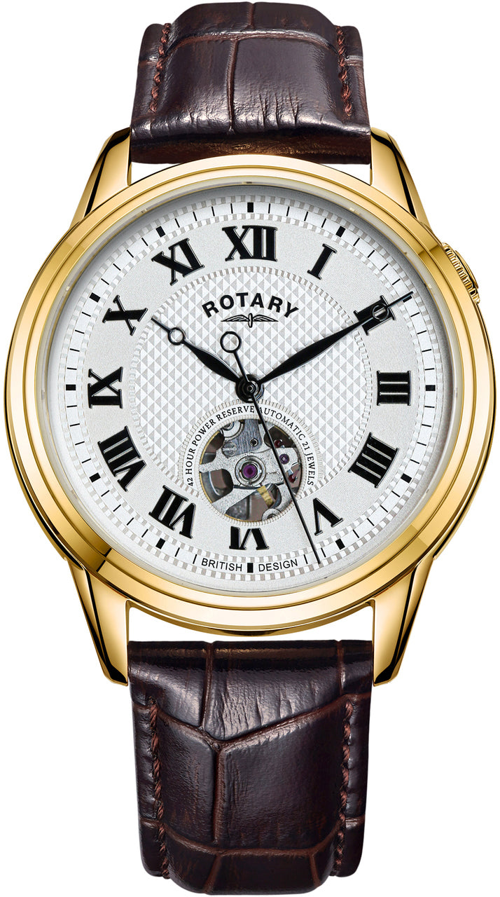 Rotary Watch Cambridge Gold PVD Mens