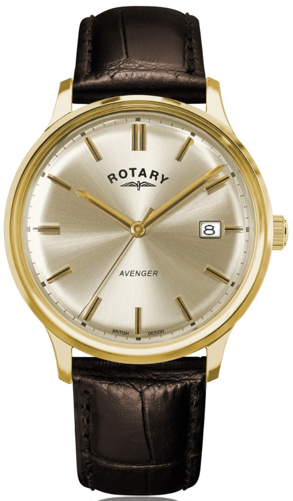 Rotary Watch Avenger Gold PVD Mens