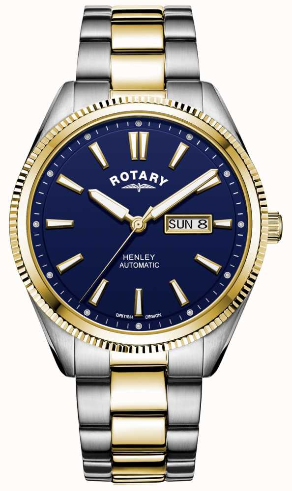 Rotary Watch Henley Two Tone Gold PVD Mens