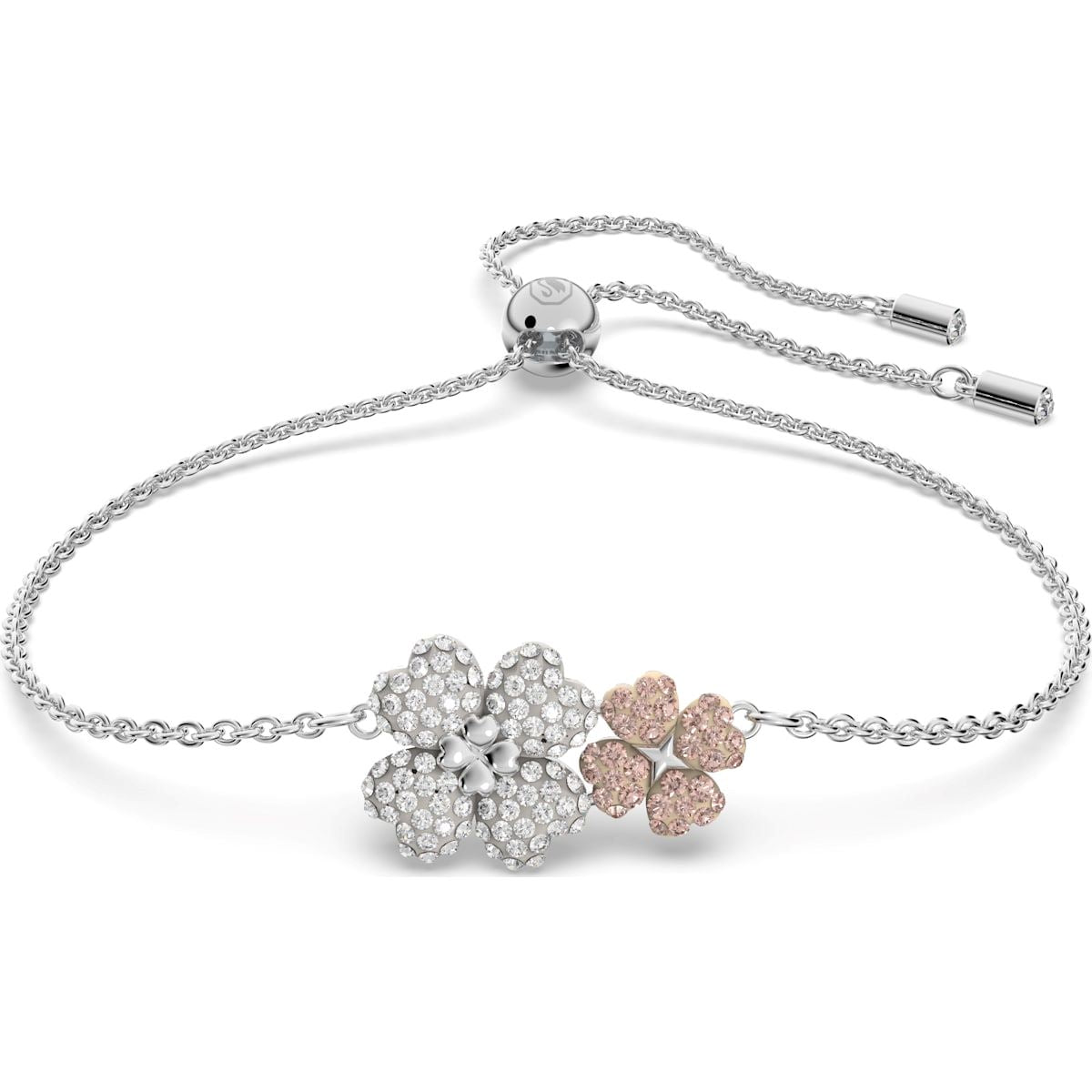 Swarovski Latisha Rhodium Plated Mulitcoloured Crystal Flower Bracelet D