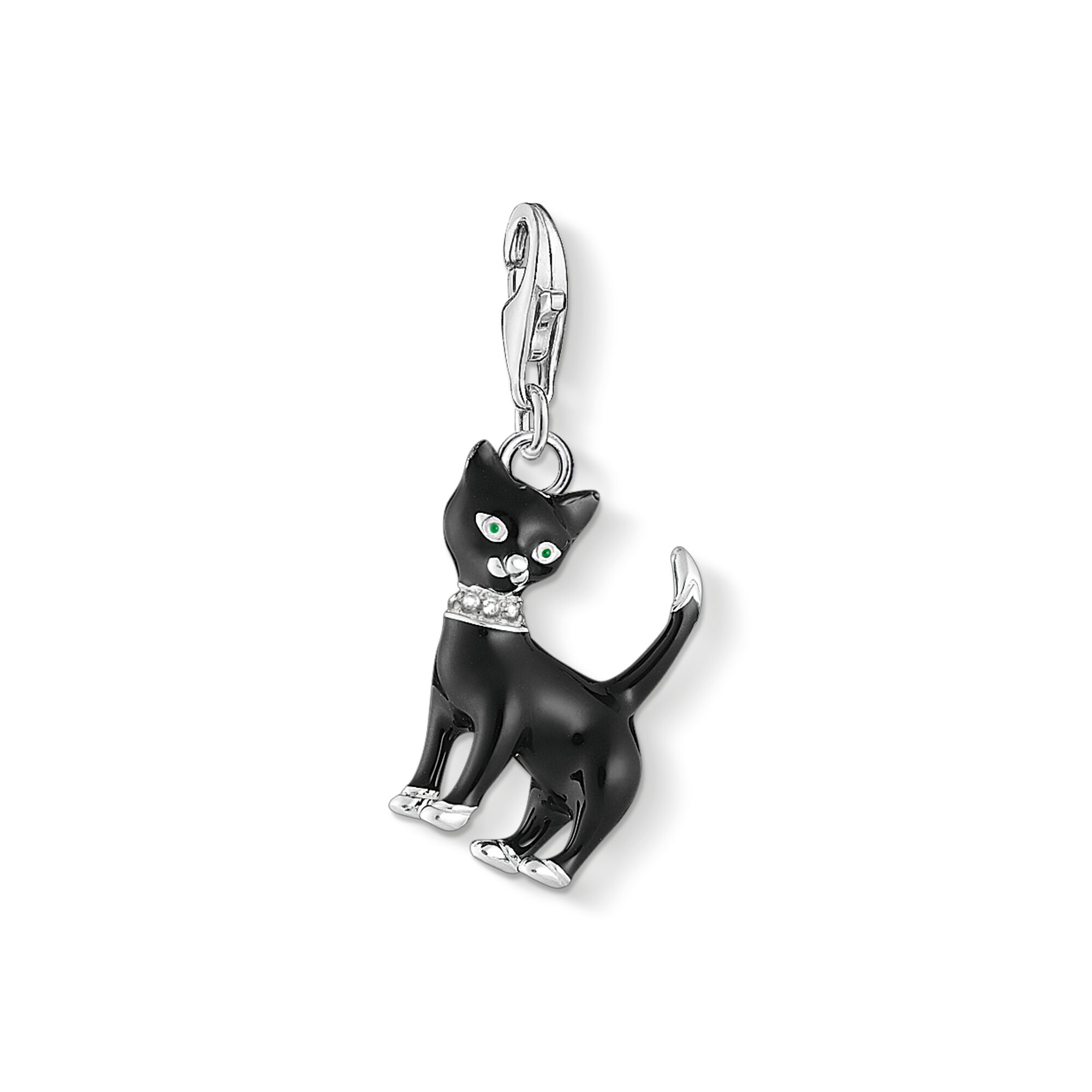 Thomas Sabo Charm Club Sterling Silver Black Cat Collectable Charm