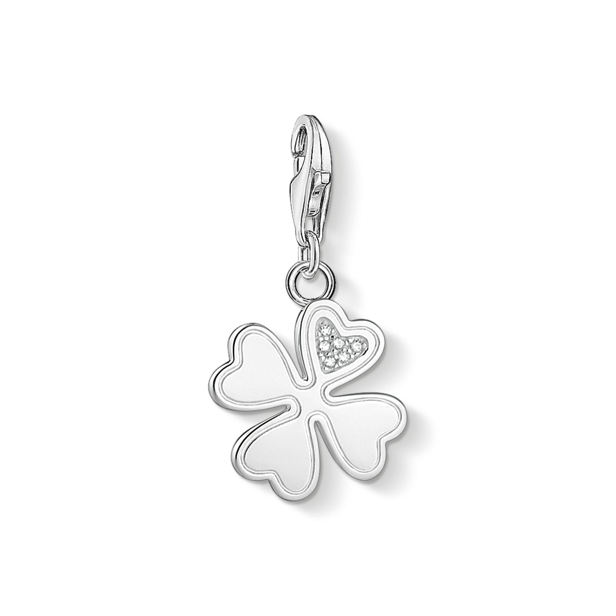 Thomas Sabo Charm Club Sterling Silver Cloverleaf Collectable Charm