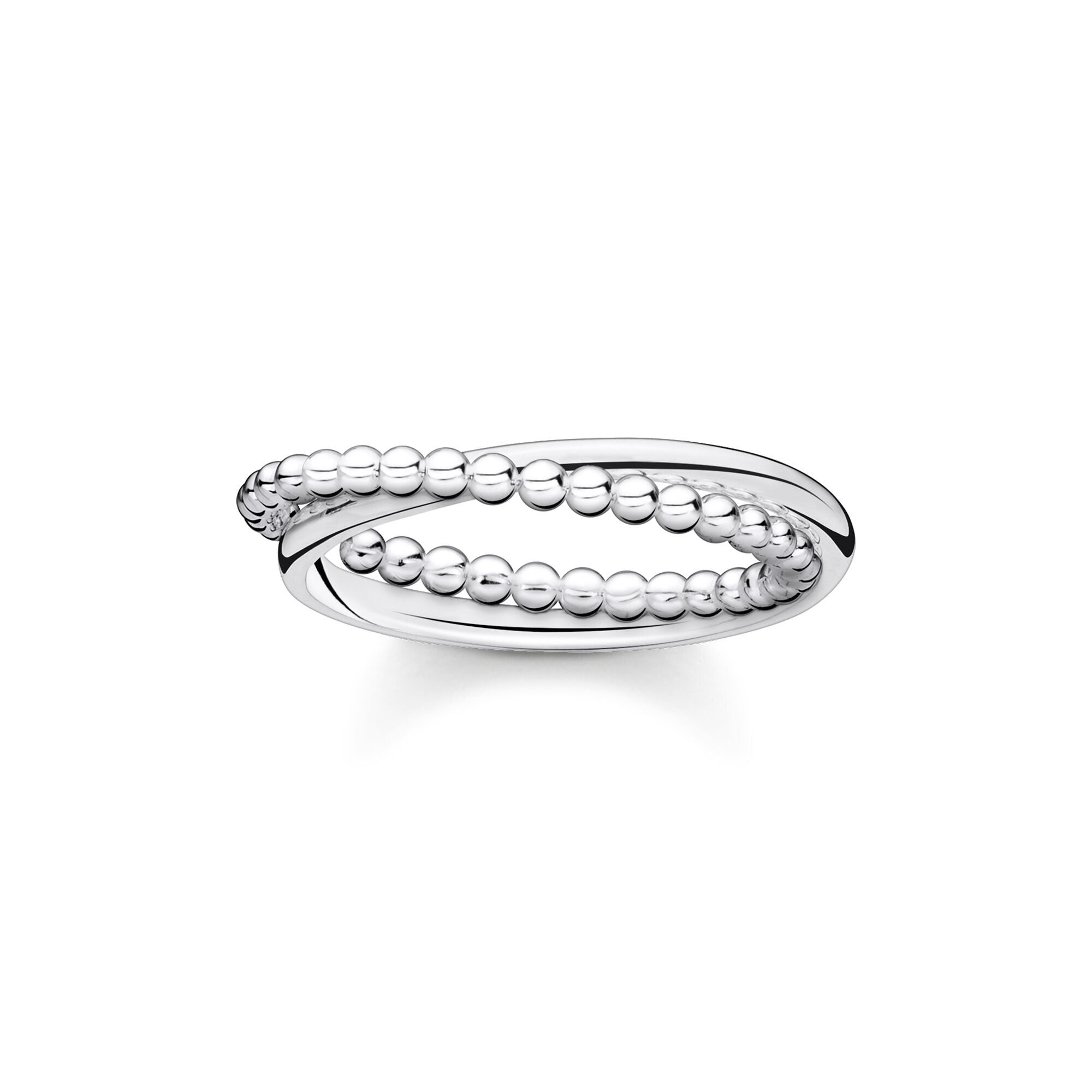 Thomas Sabo Charm Club Sterling Silver Double Dots Ring