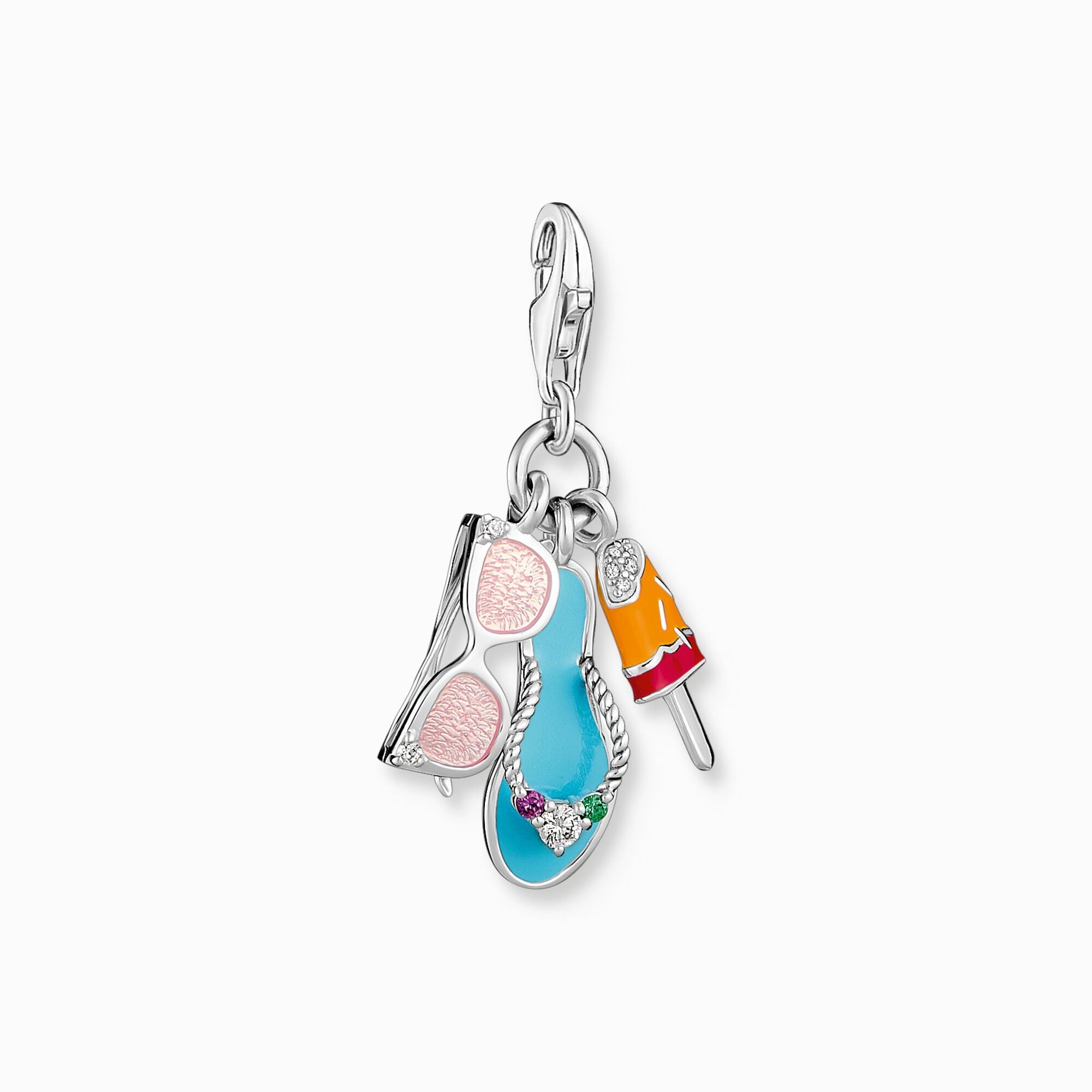 Thomas Sabo Charm Club Sterling Silver Flip Flop Ice Cream Charm