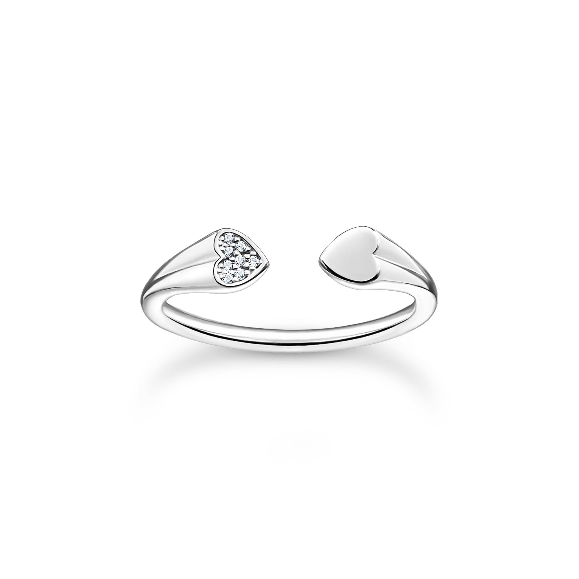 Thomas Sabo Charm Club Sterling Silver Hearts Ring