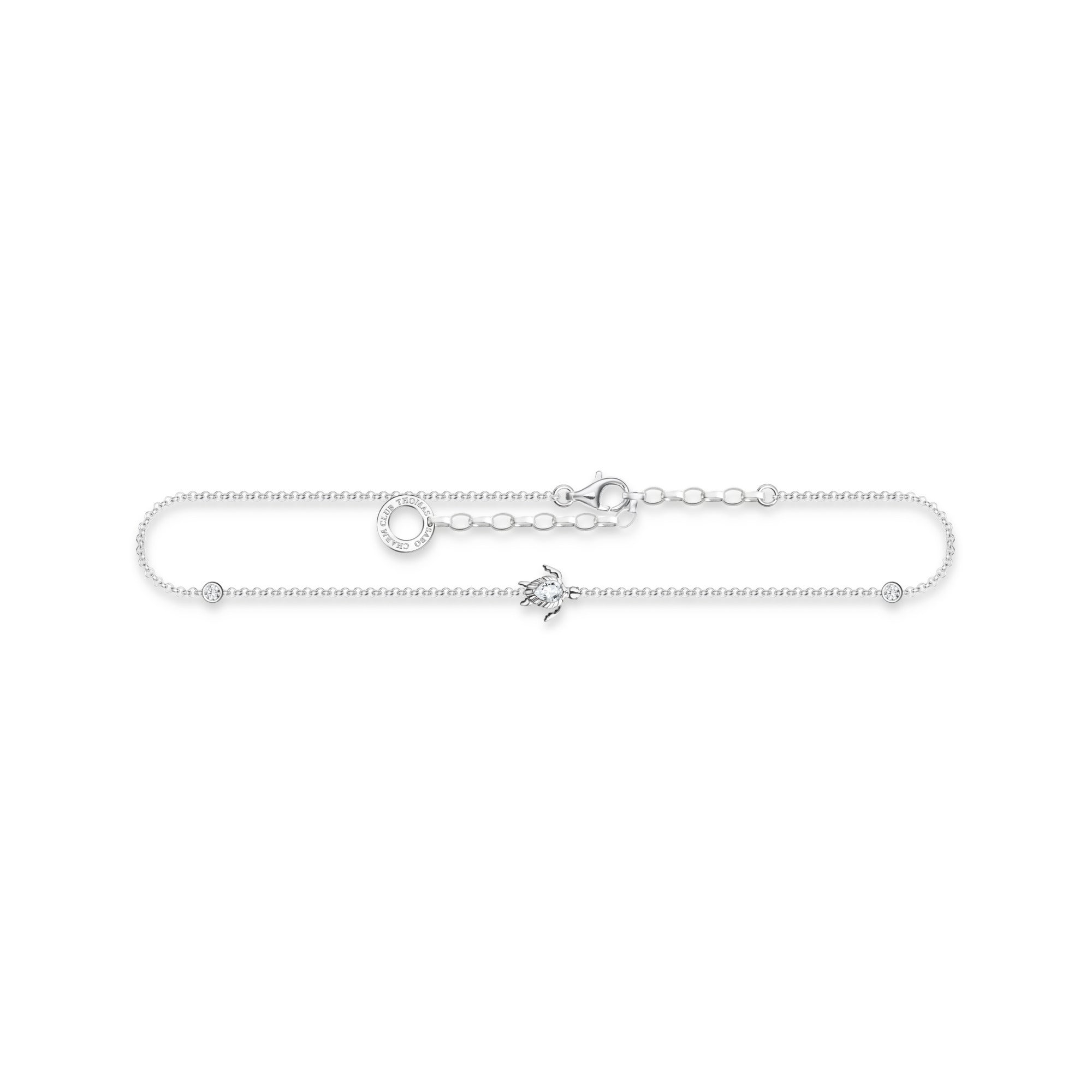 Thomas Sabo Charm Club Sterling Silver Turtle Anklet