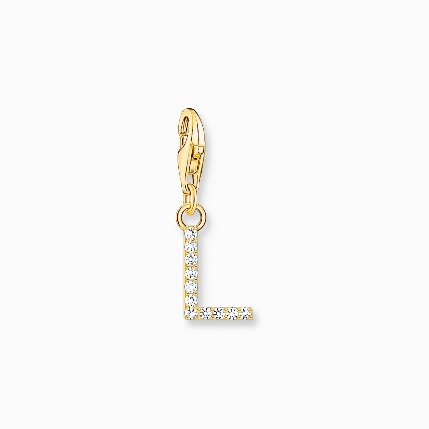 Thomas Sabo Charmista Gold Plated Sterling Silver Letter L Charm Pendant