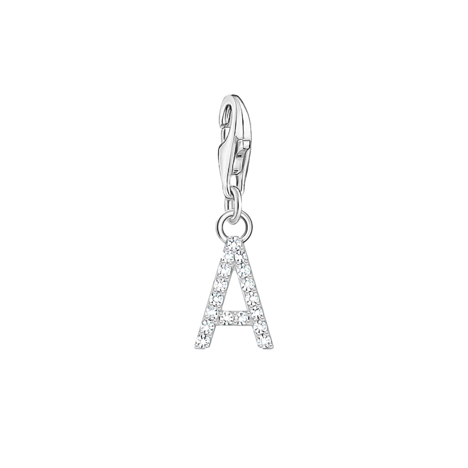 Thomas Sabo Charmista Sterling Silver Letter A Charm Pendant