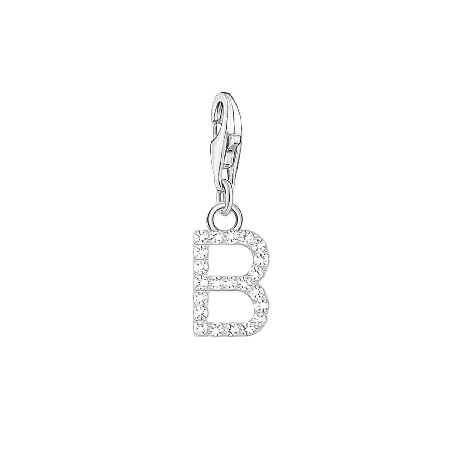 Thomas Sabo Charmista Sterling Silver Letter B Charm Pendant