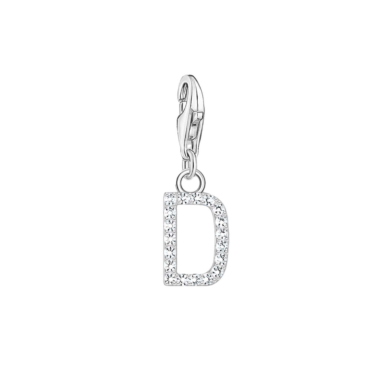 Thomas Sabo Charmista Sterling Silver Letter D Charm Pendant