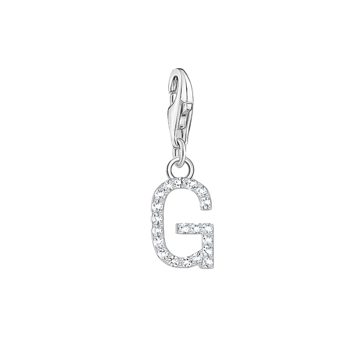 Thomas Sabo Charmista Sterling Silver Letter G Charm Pendant