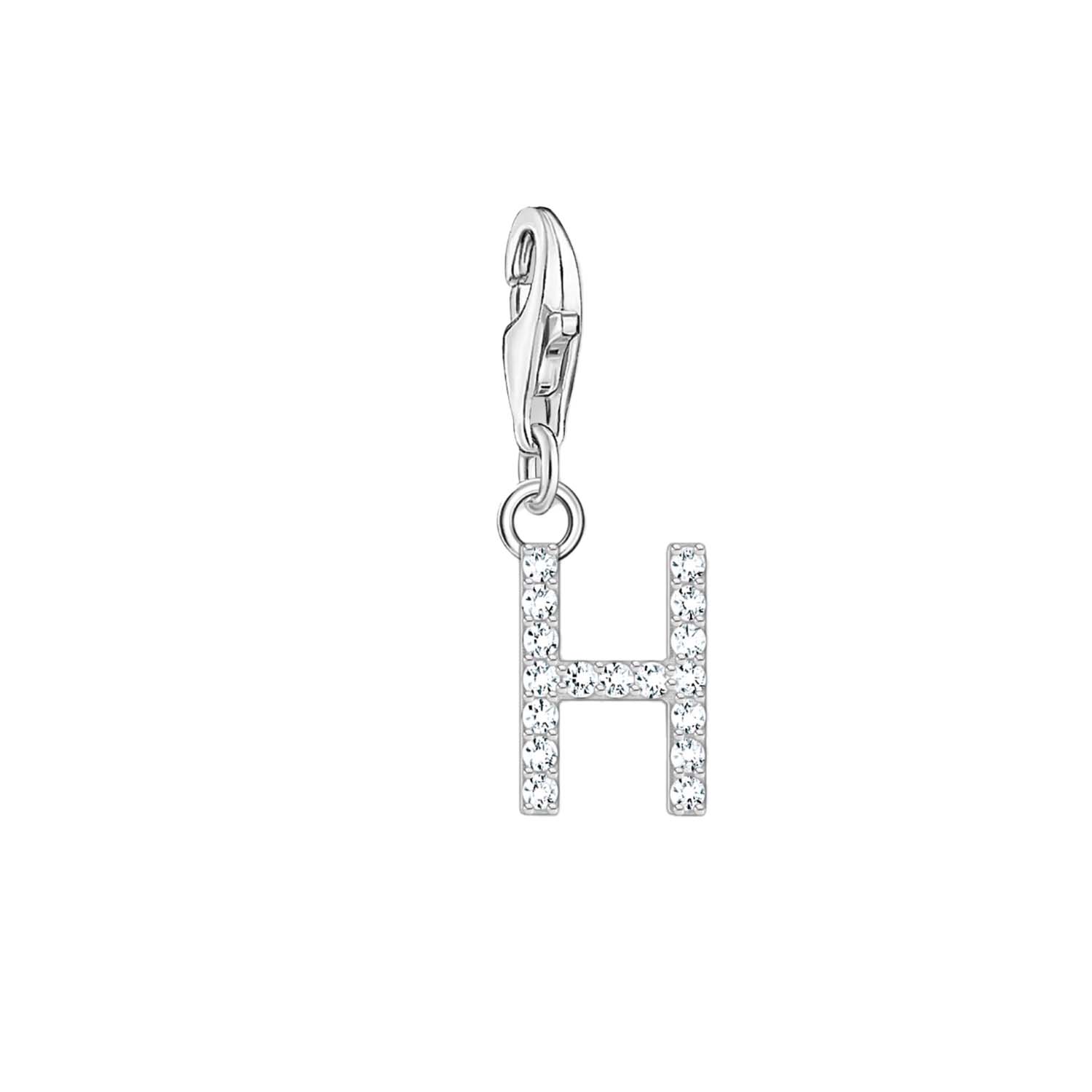 Thomas Sabo Charmista Sterling Silver Letter H Charm Pendant