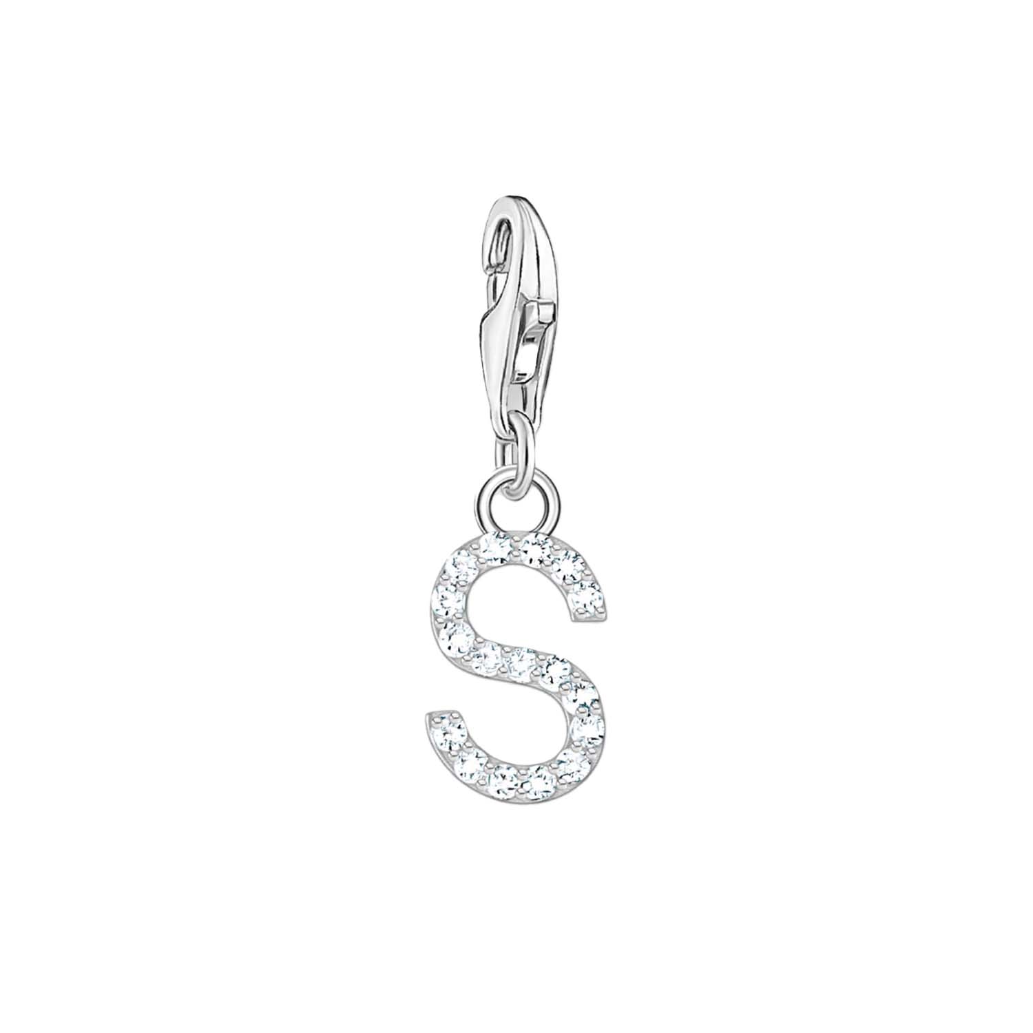 Thomas Sabo Charmista Sterling Silver Letter S Charm Pendant