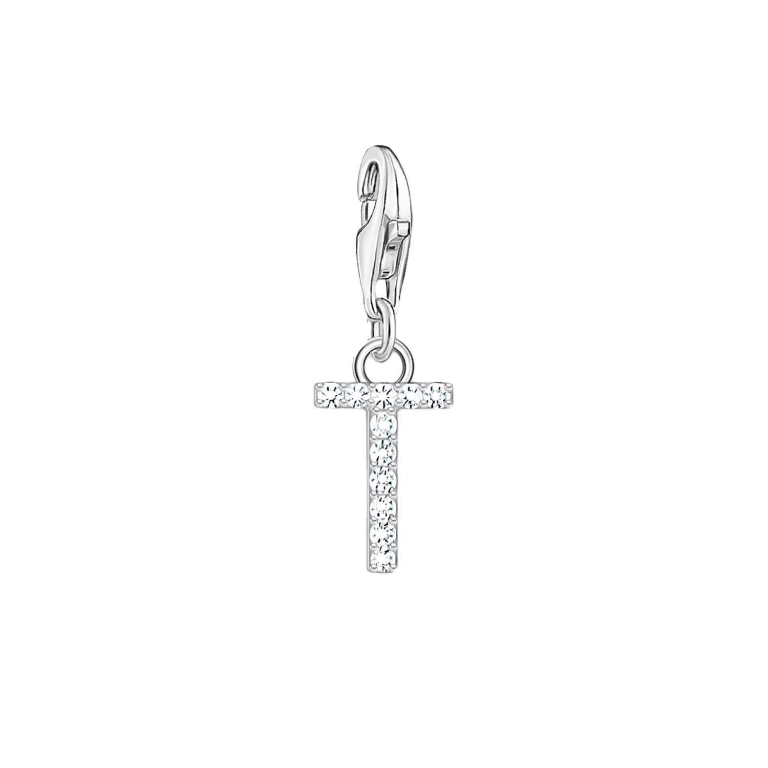 Thomas Sabo Charmista Sterling Silver Letter T Charm Pendant